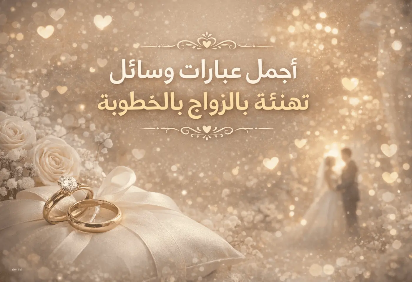 أجمل عبارات ورسائل التهنئة بالخطوبة وعقد القران والزواج